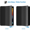 image:imageJETech Case Cover for iPad 9th8th7th Gen 102 Black  Slim Translucent Back Design TriFold Stand Auto WakeSleep Lightweight Shockproof ProtectionBlack