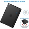 image:imageJETech Case Cover for iPad 9th8th7th Gen 102 Black  Slim Translucent Back Design TriFold Stand Auto WakeSleep Lightweight Shockproof ProtectionBlack