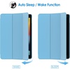 image:imageJETech Case Cover for iPad 9th8th7th Gen 102 Black  Slim Translucent Back Design TriFold Stand Auto WakeSleep Lightweight Shockproof ProtectionBlue