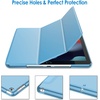image:imageJETech Case Cover for iPad 9th8th7th Gen 102 Black  Slim Translucent Back Design TriFold Stand Auto WakeSleep Lightweight Shockproof ProtectionBlue