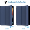 image:imageJETech Case Cover for iPad 9th8th7th Gen 102 Black  Slim Translucent Back Design TriFold Stand Auto WakeSleep Lightweight Shockproof ProtectionDeep Navy