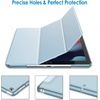 image:imageJETech Case Cover for iPad 9th8th7th Gen 102 Black  Slim Translucent Back Design TriFold Stand Auto WakeSleep Lightweight Shockproof ProtectionLight Blue