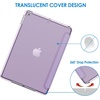 image:imageJETech Case Cover for iPad 9th8th7th Gen 102 Black  Slim Translucent Back Design TriFold Stand Auto WakeSleep Lightweight Shockproof ProtectionLight Purple