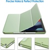 image:imageJETech Case Cover for iPad 9th8th7th Gen 102 Black  Slim Translucent Back Design TriFold Stand Auto WakeSleep Lightweight Shockproof ProtectionMatcha Green