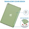 image:imageJETech Case Cover for iPad 9th8th7th Gen 102 Black  Slim Translucent Back Design TriFold Stand Auto WakeSleep Lightweight Shockproof ProtectionMatcha Green