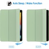 image:imageJETech Case Cover for iPad 9th8th7th Gen 102 Black  Slim Translucent Back Design TriFold Stand Auto WakeSleep Lightweight Shockproof ProtectionMatcha Green