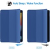image:imageJETech Case Cover for iPad 9th8th7th Gen 102 Black  Slim Translucent Back Design TriFold Stand Auto WakeSleep Lightweight Shockproof ProtectionNavy