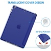 image:imageJETech Case Cover for iPad 9th8th7th Gen 102 Black  Slim Translucent Back Design TriFold Stand Auto WakeSleep Lightweight Shockproof ProtectionNavy Blue