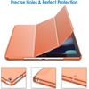 image:imageJETech Case Cover for iPad 9th8th7th Gen 102 Black  Slim Translucent Back Design TriFold Stand Auto WakeSleep Lightweight Shockproof ProtectionPapaya