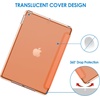 image:imageJETech Case Cover for iPad 9th8th7th Gen 102 Black  Slim Translucent Back Design TriFold Stand Auto WakeSleep Lightweight Shockproof ProtectionPapaya