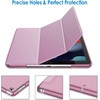 image:imageJETech Case Cover for iPad 9th8th7th Gen 102 Black  Slim Translucent Back Design TriFold Stand Auto WakeSleep Lightweight Shockproof ProtectionPink