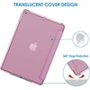 image:imageJETech Case Cover for iPad 9th8th7th Gen 102 Black  Slim Translucent Back Design TriFold Stand Auto WakeSleep Lightweight Shockproof ProtectionPink