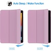 image:imageJETech Case Cover for iPad 9th8th7th Gen 102 Black  Slim Translucent Back Design TriFold Stand Auto WakeSleep Lightweight Shockproof ProtectionPink