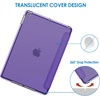 image:imageJETech Case Cover for iPad 9th8th7th Gen 102 Black  Slim Translucent Back Design TriFold Stand Auto WakeSleep Lightweight Shockproof ProtectionPurple