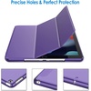image:imageJETech Case Cover for iPad 9th8th7th Gen 102 Black  Slim Translucent Back Design TriFold Stand Auto WakeSleep Lightweight Shockproof ProtectionPurple