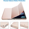 image:imageJETech Case Cover for iPad 9th8th7th Gen 102 Black  Slim Translucent Back Design TriFold Stand Auto WakeSleep Lightweight Shockproof ProtectionRose Gold