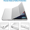 image:imageJETech Case Cover for iPad 9th8th7th Gen 102 Black  Slim Translucent Back Design TriFold Stand Auto WakeSleep Lightweight Shockproof ProtectionSilver