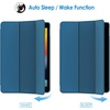 image:imageJETech Case Cover for iPad 9th8th7th Gen 102 Black  Slim Translucent Back Design TriFold Stand Auto WakeSleep Lightweight Shockproof ProtectionTeal