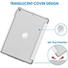 image:imageJETech Case Cover for iPad 9th8th7th Gen 102 Black  Slim Translucent Back Design TriFold Stand Auto WakeSleep Lightweight Shockproof ProtectionWhite
