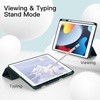 image:imageJETech Case Cover for iPad 9th8th7th Gen 102 Black  Soft TPU Protection Pencil Holder TriFold Stand Pencil Charging Support Shockproof Lightweight Design Auto WakeSleepMisty Green