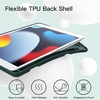 image:imageJETech Case Cover for iPad 9th8th7th Gen 102 Black  Soft TPU Protection Pencil Holder TriFold Stand Pencil Charging Support Shockproof Lightweight Design Auto WakeSleepMisty Green