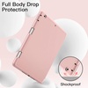 image:imageJETech Case Cover for iPad 9th8th7th Gen 102 Black  Soft TPU Protection Pencil Holder TriFold Stand Pencil Charging Support Shockproof Lightweight Design Auto WakeSleepRose Gold