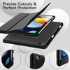 image:imageJETech Case Cover for iPad 9th8th7th Gen 102 Black  Soft TPU Protection Pencil Holder TriFold Stand Pencil Charging Support Shockproof Lightweight Design Auto WakeSleepBlack