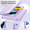 image:imageJETech Case Cover for iPad 9th8th7th Gen 102 Black  Soft TPU Protection Pencil Holder TriFold Stand Pencil Charging Support Shockproof Lightweight Design Auto WakeSleepLight Purple