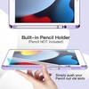 image:imageJETech Case Cover for iPad 9th8th7th Gen 102 Black  Soft TPU Protection Pencil Holder TriFold Stand Pencil Charging Support Shockproof Lightweight Design Auto WakeSleepLight Purple