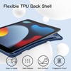 image:imageJETech Case Cover for iPad 9th8th7th Gen 102 Black  Soft TPU Protection Pencil Holder TriFold Stand Pencil Charging Support Shockproof Lightweight Design Auto WakeSleepNavy