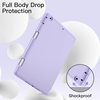 image:imageJETech Case Cover for iPad 9th8th7th Gen 102 Black  Soft TPU Protection Pencil Holder TriFold Stand Pencil Charging Support Shockproof Lightweight Design Auto WakeSleepLight Purple