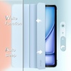 image:imageJETech Case Cover for iPad Air 11 M4M3M2 amp iPad Air 5 Black  For iPad Air 11 20262024 amp Air 109 2022 Translucent Back TriFold Stand Auto WakeSleepLight Blue