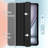 image:imageJETech Case Cover for iPad Air 11 M4M3M2 amp iPad Air 5 Black  For iPad Air 11 20262024 amp Air 109 2022 Translucent Back TriFold Stand Auto WakeSleepBlack
