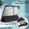 image:imageJETech Case Cover for iPad Air 11 M4M3M2 amp iPad Air 54 109 Black  For iPad Air 11 20262024 amp Air 54 109 20222020 Clear Back Pencil Holder Shockproof TriFold StandBlack