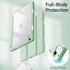 image:imageJETech Case Cover for iPad Air 11 M4M3M2 amp iPad Air 54 109 Black  For iPad Air 11 20262024 amp Air 54 109 20222020 Clear Back Pencil Holder Shockproof TriFold StandGreen