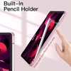 image:imageJETech Case Cover for iPad Air 11 M4M3M2 amp iPad Air 54 109 Black  For iPad Air 11 20262024 amp Air 54 109 20222020 Clear Back Pencil Holder Shockproof TriFold StandPink