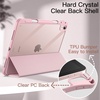 image:imageJETech Case Cover for iPad Air 11 M4M3M2 amp iPad Air 54 109 Black  For iPad Air 11 20262024 amp Air 54 109 20222020 Clear Back Pencil Holder Shockproof TriFold StandPink