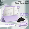 image:imageJETech Case Cover for iPad Air 11 M4M3M2 amp iPad Air 54 109 Black  For iPad Air 11 20262024 amp Air 54 109 20222020 Clear Back Pencil Holder Shockproof TriFold StandLight Purple