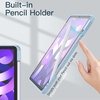 image:imageJETech Case Cover for iPad Air 11 M4M3M2 amp iPad Air 54 109 Black  For iPad Air 11 20262024 amp Air 54 109 20222020 Clear Back Pencil Holder Shockproof TriFold StandSky Blue