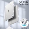 image:imageJETech Case Cover for iPad Air 11 M4M3M2 amp iPad Air 54 109 Black  For iPad Air 11 20262024 amp Air 54 109 20222020 Clear Back Pencil Holder Shockproof TriFold StandSilver