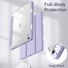 image:imageJETech Case Cover for iPad Air 11 M4M3M2 amp iPad Air 54 109 Black  For iPad Air 11 20262024 amp Air 54 109 20222020 Clear Back Pencil Holder Shockproof TriFold StandPurple
