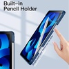 image:imageJETech Case Cover for iPad Air 11 M4M3M2 amp iPad Air 54 109 Black  For iPad Air 11 20262024 amp Air 54 109 20222020 Clear Back Pencil Holder Shockproof TriFold StandNavy