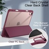 image:imageJETech Case Cover for iPad Air 11 M4M3M2 amp iPad Air 54 109 Black  For iPad Air 11 20262024 amp Air 54 109 20222020 Clear Back Pencil Holder Shockproof TriFold StandWine