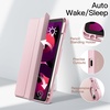 image:imageJETech Case Cover for iPad Air 11 M4M3M2 amp iPad Air 54 109 Black  For iPad Air 11 20262024 amp Air 54 109 20222020 Clear Back Pencil Holder Shockproof TriFold StandPink