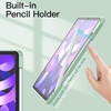 image:imageJETech Case Cover for iPad Air 11 M4M3M2 amp iPad Air 54 109 Black  For iPad Air 11 20262024 amp Air 54 109 20222020 Clear Back Pencil Holder Shockproof TriFold StandGreen