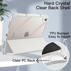 image:imageJETech Case Cover for iPad Air 11 M4M3M2 amp iPad Air 54 109 Black  For iPad Air 11 20262024 amp Air 54 109 20222020 Clear Back Pencil Holder Shockproof TriFold StandWhite