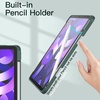 image:imageJETech Case Cover for iPad Air 11 M4M3M2 amp iPad Air 54 109 Black  For iPad Air 11 20262024 amp Air 54 109 20222020 Clear Back Pencil Holder Shockproof TriFold StandMisty Green