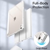 image:imageJETech Case Cover for iPad Air 11 M4M3M2 amp iPad Air 54 109 Black  For iPad Air 11 20262024 amp Air 54 109 20222020 Clear Back Pencil Holder Shockproof TriFold StandWhite