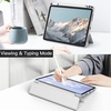 image:imageJETech Case Cover for iPad Air 11 M4M3M2 amp iPad Air 54 109 Black  For iPad Air 11 20262024 amp Air 54 109 20222020 Clear Back Pencil Holder Shockproof TriFold StandSilver