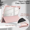 image:imageJETech Case Cover for iPad Air 11 M4M3M2 amp iPad Air 54 109 Black  For iPad Air 11 20262024 amp Air 54 109 20222020 Clear Back Pencil Holder Shockproof TriFold StandRose Gold